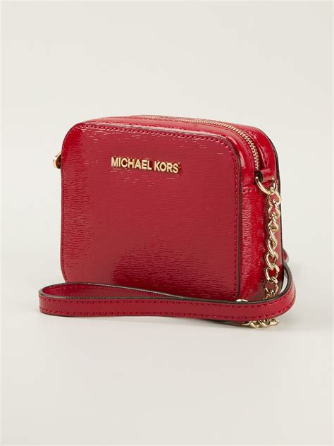 red and gold michael kors purse|red Michael Kors crossbody purse.